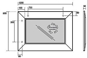 Зеркало Kerasan Bentley 120 в ванную от интернет-магазине сантехники Sanbest