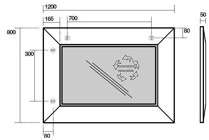 Зеркало Kerasan Bentley 120 в ванную от интернет-магазине сантехники Sanbest