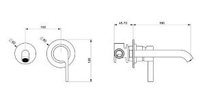 Смеситель для раковины Webert DoReMi DR830606345 купить в интернет-магазине сантехники Sanbest