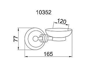Мыльница Boheme Hermitage 10322 купить в интернет-магазине сантехники Sanbest
