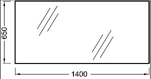Зеркало Jacob Delafon ODEON UP EB1190-NF 140 в ванную от интернет-магазине сантехники Sanbest