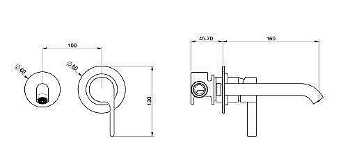 Смеситель для раковины Webert DoReMi DR830606345 купить в интернет-магазине сантехники Sanbest