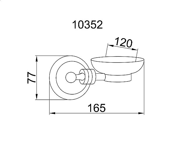 Мыльница Boheme Hermitage 10322 купить в интернет-магазине сантехники Sanbest