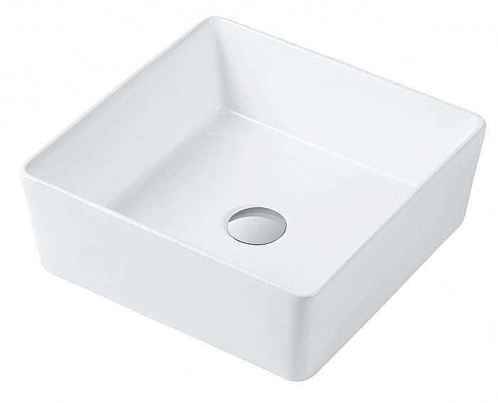 Раковина накладная Orange 39 B02-385w белая купить в интернет-магазине Sanbest