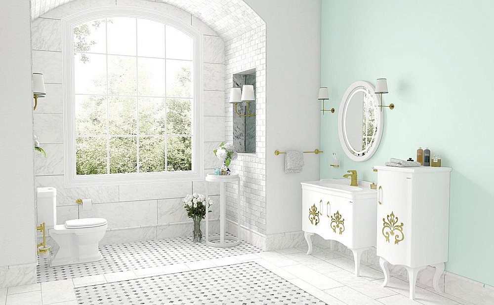 Унитаз напольный CREAVIT KLASIK KL300-11 белый, с бачком купить в интернет-магазине Sanbest