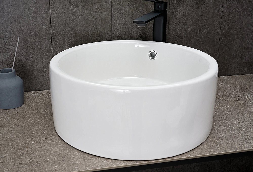 Раковина накладная Gid Esfera 41,5 N9130 51212 белая купить в интернет-магазине Sanbest