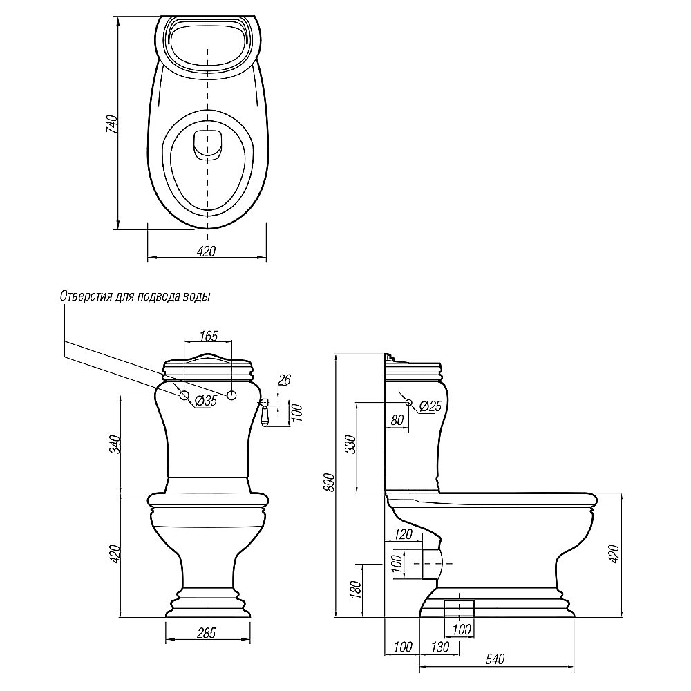 Унитаз Migliore Milady 30391 белый/хром купить в интернет-магазине Sanbest