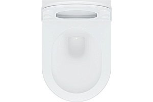 Унитаз подвесной Art&Max BARI AM822-V/SC белый, с сиденьем микролифт, безободковый купить в интернет-магазине Sanbest