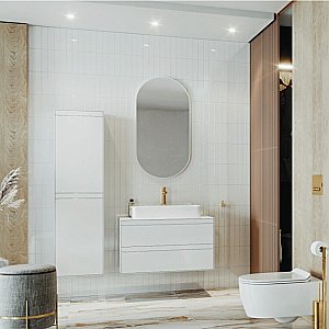 Зеркало Excellent Revia 50х100 DOEX.RE100.050.WH белое матовое в ванную от интернет-магазине сантехники Sanbest