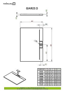 Душевой поддон Radaway Giaros D M3GRD1180 110x80 белый купить в интернет-магазине Sanbest