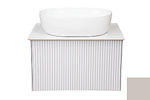 Тумба с раковиной La Fenice Terra 60 бежевая матовая/столешница белая для ванной в интернет-магазине Sanbest