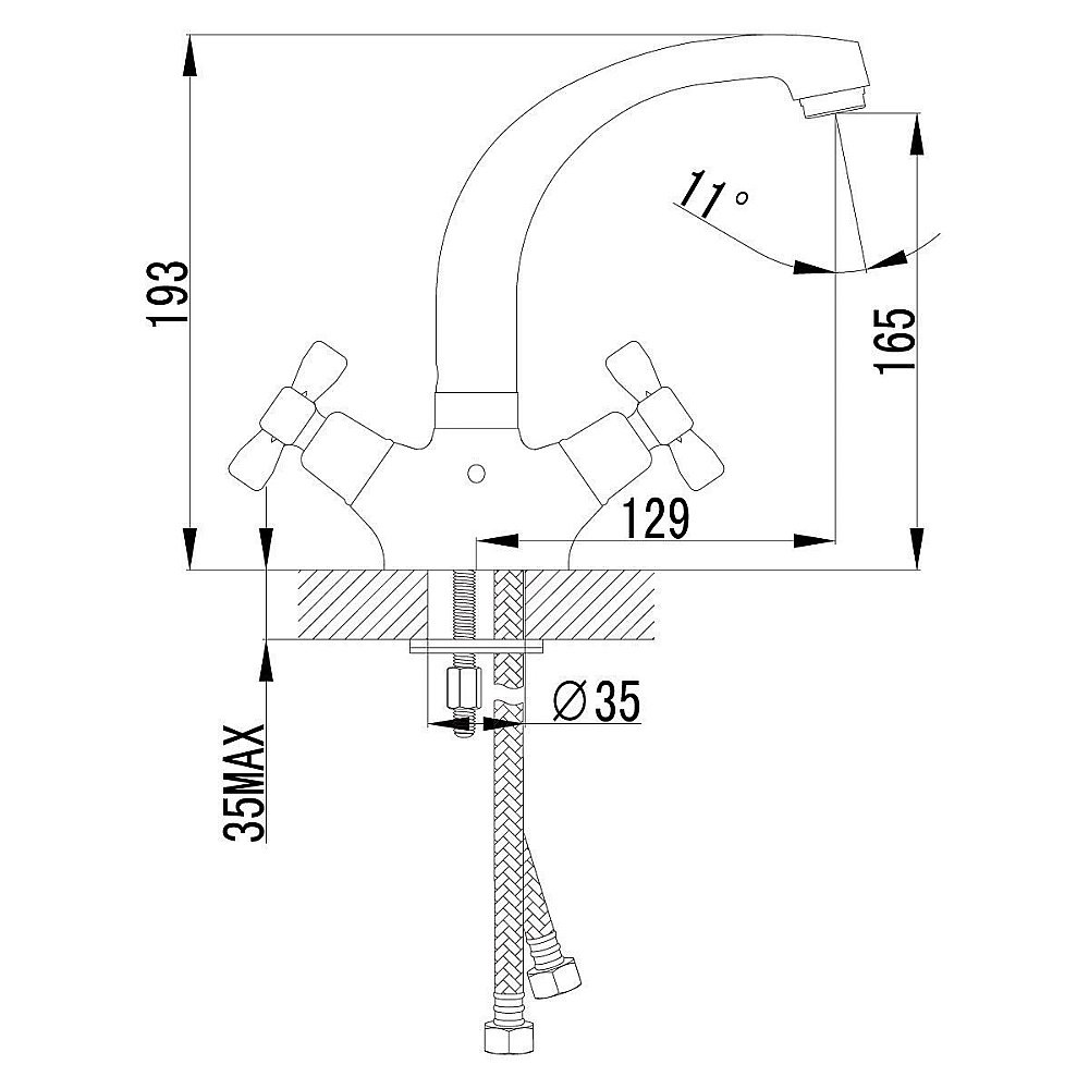 Смеситель для раковины Lemark Benefit LM2507C купить в интернет-магазине сантехники Sanbest