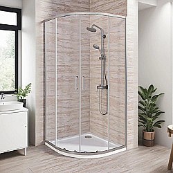 Душевой уголок Good Door Lite 90х90 ЛТ00002 стекло прозрачное/профиль хром купить в интернет-магазине Sanbest