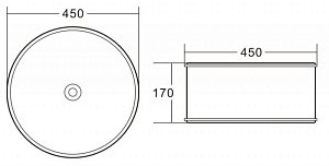 Раковина накладная Belbagno BB1383 купить в интернет-магазине Sanbest