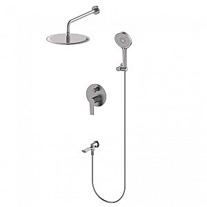 Душевая система встраиваемая WONZON & WOGHAND BRILLIANT, Темный графит (WW-88939079-BGM) купить в интернет-магазине сантехники Sanbest