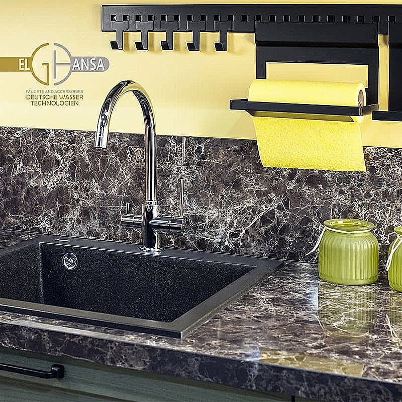 Смеситель для кухни Elghansa Kitchen Pure Water 56B5216 хром купить в интернет-магазине сантехники Sanbest