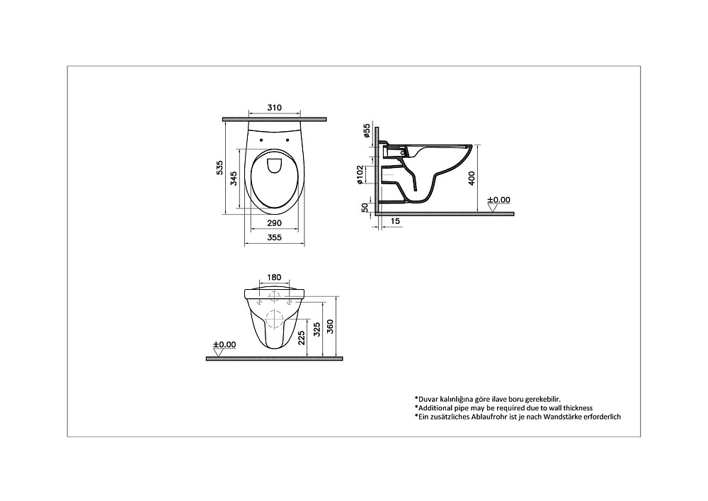 Унитаз Vitra S10 7855B003-0075 безободковый, белый купить в интернет-магазине Sanbest