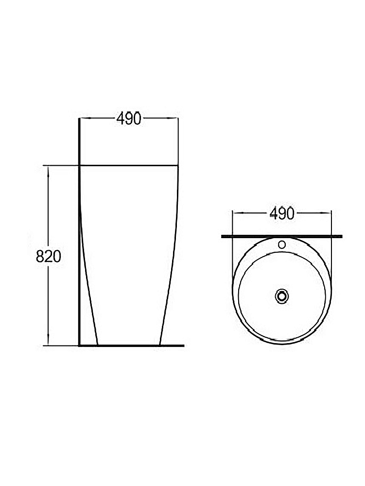 Раковина напольная WeltWasser Leerbach 10000013337 черная матовая купить в интернет-магазине Sanbest