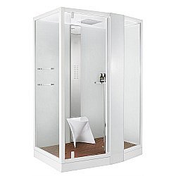 Душевая кабина Orans Diamond 89102RWLH 150х100 профиль белый правая купить в интернет-магазине сантехники Sanbest