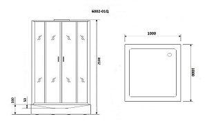 Душевая кабина Niagara Premium NG- 6002-01Q 100x100 купить в интернет-магазине Sanbest