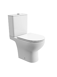 Унитаз-компакт BelBagno LOUNGE-TOR-2 BB2802CP/T-TOR/SC белый, с крышкой микролифт, с бачком, безободковый, слив-торнадо купить в интернет-магазине Sanbest