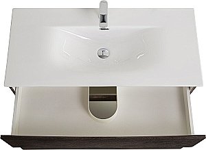 Тумба с раковиной BelBagno MARINO-CER-N-1000-2C-SO-RNG-P Rovere Nature Grigio для ванной в интернет-магазине Sanbest