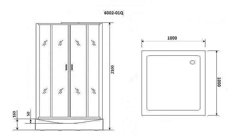 Душевая кабина Niagara Premium NG- 6002-01Q 100x100 купить в интернет-магазине Sanbest
