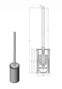Ершик для туалета Langberger Accessories 23027A купить в интернет-магазине сантехники Sanbest