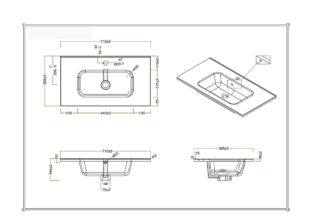 Тумба с раковиной BelBagno KRAFT 39 70 белая матовая для ванной в интернет-магазине Sanbest