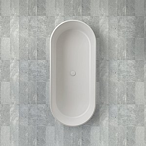 Ванна из искусственного камня ABBER Stein AS9607 170х75 белая матовая купить в интернет-магазине Sanbest