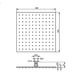 Душ верхний Ideal Standard IdealRain Pro B9845AA купить в интернет-магазине сантехники Sanbest