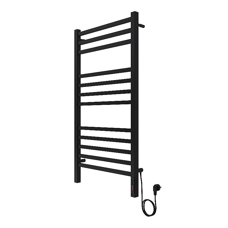 Полотенцесушитель электрический Azario Ancona П12 500х1000 AZ71850B черный купить в интернет-магазине сантехники Sanbest