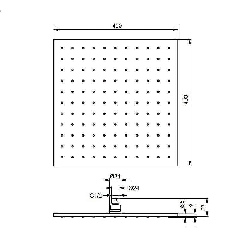 Душ верхний Ideal Standard IdealRain Pro B9845AA купить в интернет-магазине сантехники Sanbest