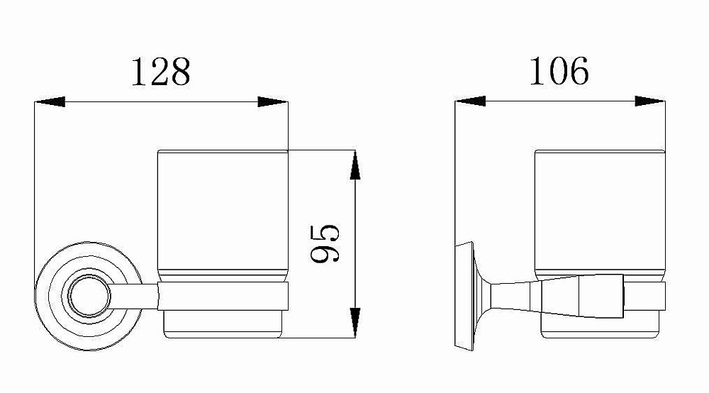 Стакан Rush Balearic BA39310 купить в интернет-магазине сантехники Sanbest