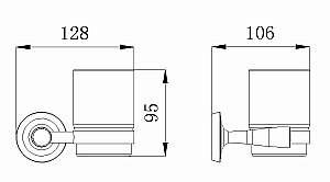 Стакан Rush Balearic BA39310 купить в интернет-магазине сантехники Sanbest