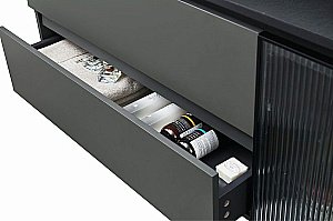 Тумба с раковиной Orans BC-2055-1200L 120 2055120L темно-серая для ванной в интернет-магазине Sanbest