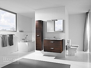 Шкаф - колонна Roca Victoria Nord ZRU9000025 венге для ванной в интернет-магазине сантехники Sanbest