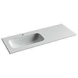 Раковина накладная мебельная Ceramica Nova Grace CN7020 белый с чашей слева купить в интернет-магазине сантехники Sanbest