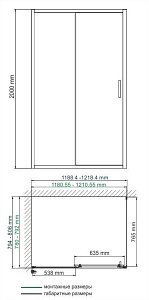 Душевой уголок WasserKRAFT Main 41S06 80x120 купить в интернет-магазине Sanbest