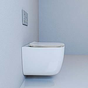 Унитаз подвесной Esbano GARANT ESUPGARAW безободковый, с крышкой микролифт, белый купить в интернет-магазине Sanbest