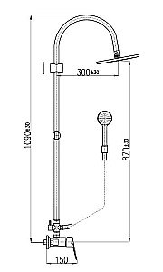 Душевая система Rav-Slezak VICTORIA VI282.5/3 хром купить в интернет-магазине сантехники Sanbest