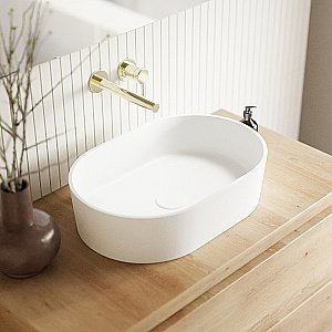 Раковина накладная WhiteCross EMERALD 55 0704.055037.200 белая матовая купить в интернет-магазине Sanbest