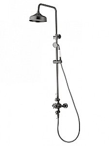 Душевая система с термостатом WONZON & WOGHAND RETRO, Темный графит (WW-B3041-BGG) купить в интернет-магазине сантехники Sanbest