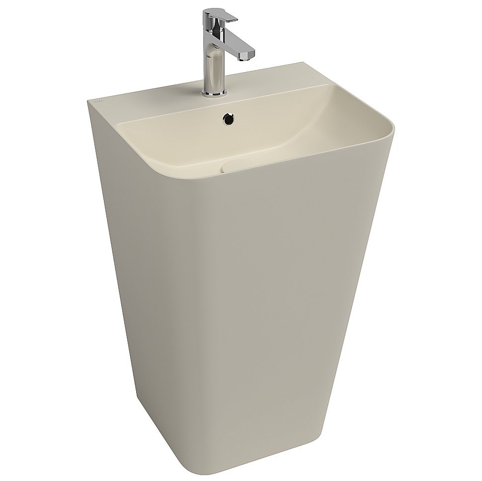 Раковина ISVEA Sott'Aqua 50 10SQ37001SV-2K слоновая кость матовый купить в интернет-магазине Sanbest