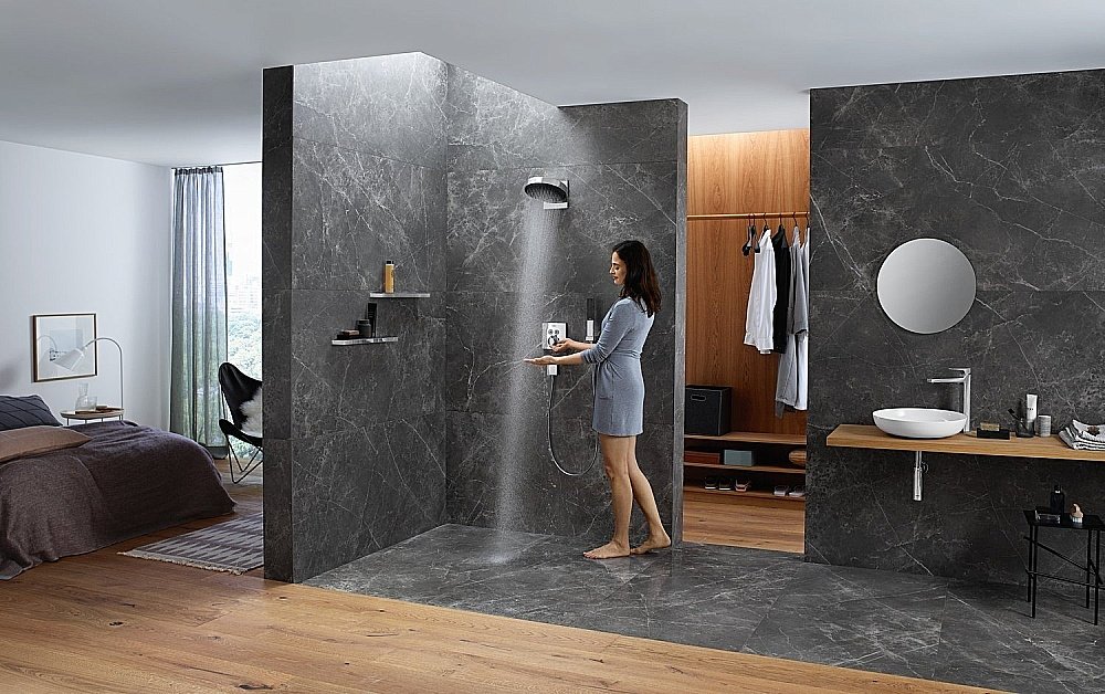 Верхний душ Hansgrohe Rainfinity 250 1jet Хром 26226000 купить в интернет-магазине сантехники Sanbest