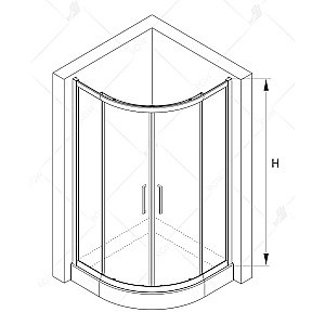 Душевой уголок RGW Classic CL-54 100x100 купить в интернет-магазине Sanbest