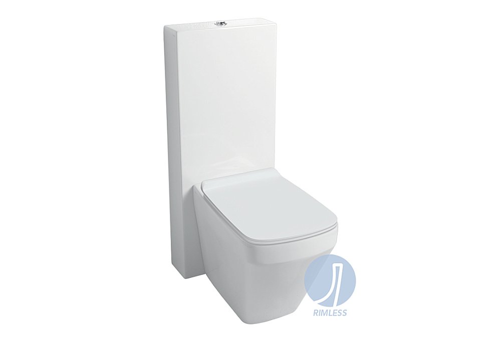 Унитаз Simas Baden Baden  безободковый, с напольным бачком, белый купить в интернет-магазине Sanbest