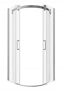 Душевой уголок Bravat WAVE BS090.1202S 90х90 стекло прозрачное/профиль хром купить в интернет-магазине Sanbest