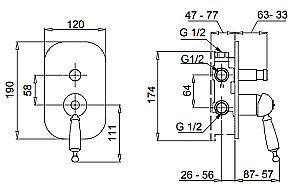 Смеситель Migliore Cucina Oxford ML.OXF-6372 хром купить в интернет-магазине сантехники Sanbest