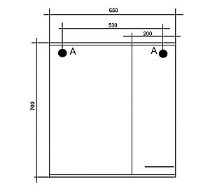 Зеркало со шкафом MIXLINE Росток 65 в ванную от интернет-магазине сантехники Sanbest
